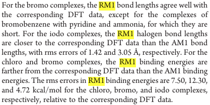 rm1 qm-mm halogen bonding