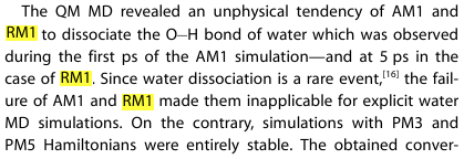 qm-mm aqueous mechanical dynamics